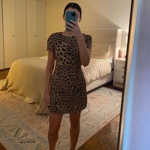 Silk mini cheetah house of Harlow dress